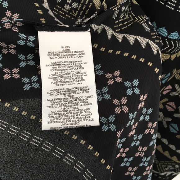 BCBG MaxAzria Freya Shift Column Tunic Style Boho Geometric Dress NWT | XS - Picture 9 of 11